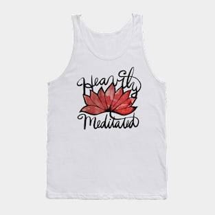 Heavily Meditated Zen Lotus Tank Top